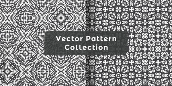 Obraz Abstract geometric easy seamless set creative vector symbols textures