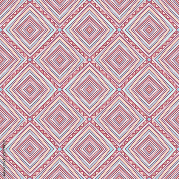 Fototapeta tribal pattern with rhombus