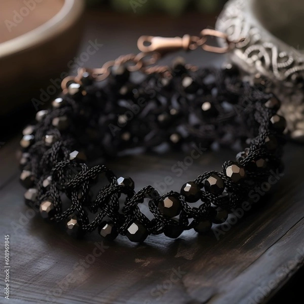 Fototapeta black necklace   ,Generative AI