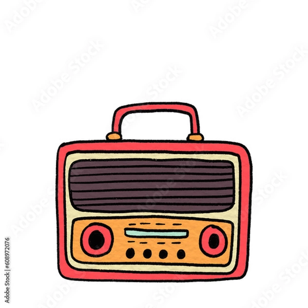 Fototapeta retro radio