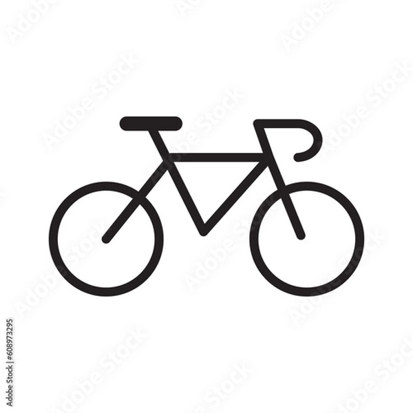 Obraz bicycle isolated on white