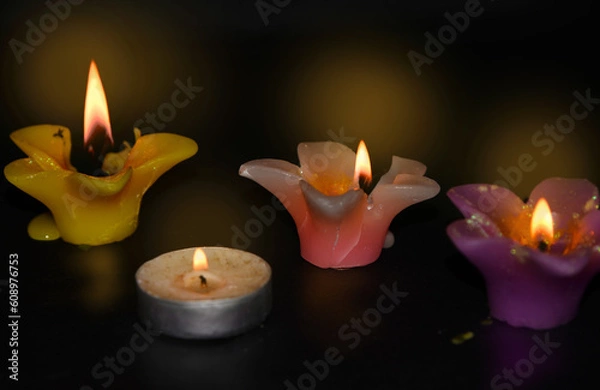 Obraz candles in the dark