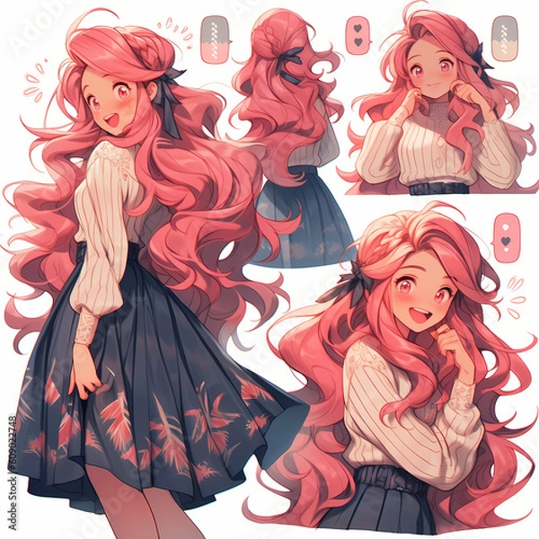 Obraz Anime Character Sheet