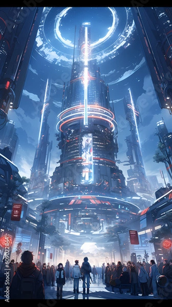 Obraz Anime Technology