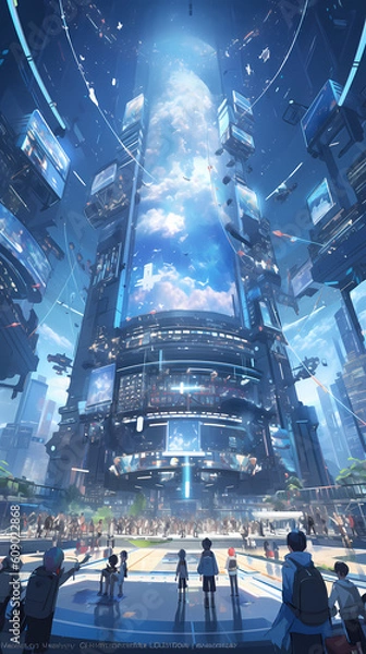 Obraz Anime Technology