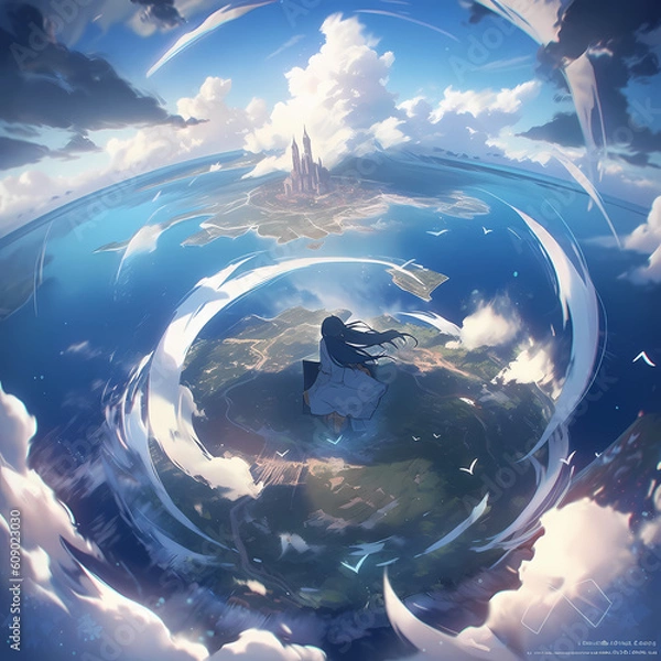 Obraz Anime World From Above