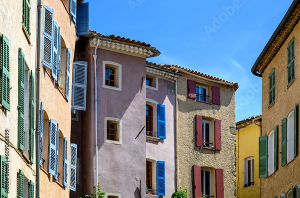 Obraz Façades colorées de Cotignac