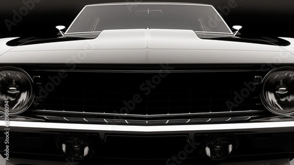 Obraz Vintage samochód z przodu