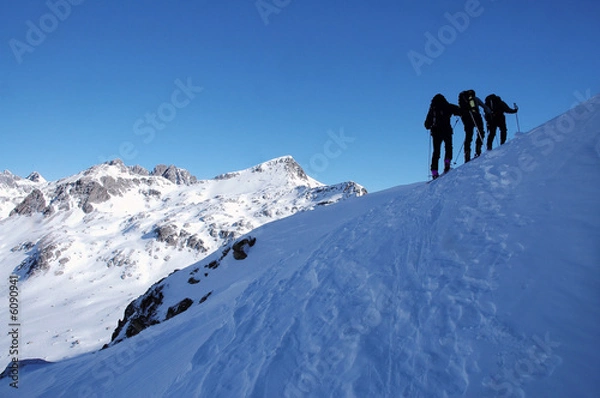 Obraz bousculade sur les crêtes