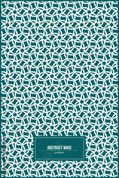 Fototapeta abstract wave pattern with multiple stars inside