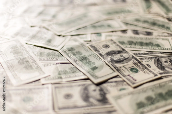 Obraz Dollar $ auf einem Tisch