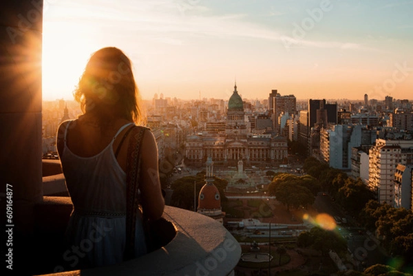 Obraz Overlooking the City