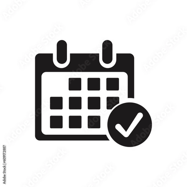 Obraz calendar icon, calendar symbol, vector