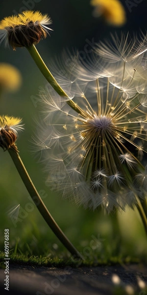 Fototapeta Dandelion Wallpaper/Background, Beautiful Flower