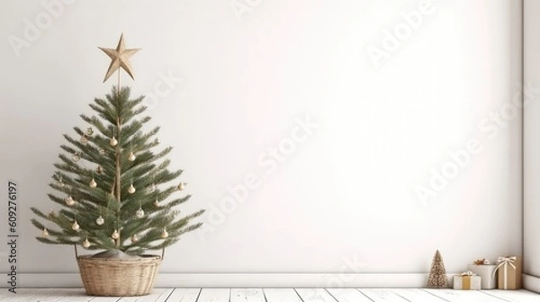 Fototapeta Christmas Tree Generative AI