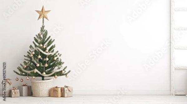 Fototapeta Christmas Tree Generative AI