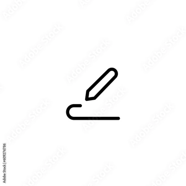Fototapeta Edit vector icon. Pencil, Write icon symbol illustration