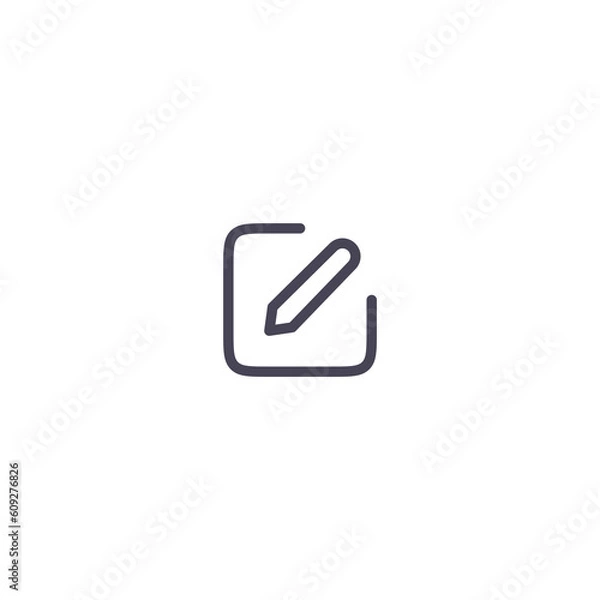 Fototapeta Edit vector icon. Pencil, Write icon symbol illustration