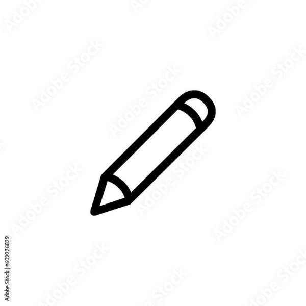 Fototapeta Edit vector icon. Pencil, Write icon symbol illustration