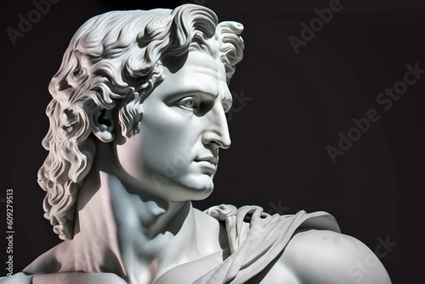 Obraz Alexander the Great of Macedon, ancient king, son of Phillip II. Generative AI.
