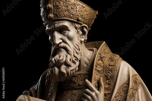 Obraz Augustine of Hippo, Saint Augustine, philosopher and theologian. Generative AI.
