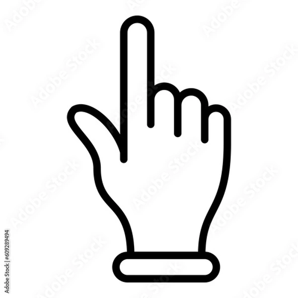 Fototapeta Pointer Finger icon with transparent background