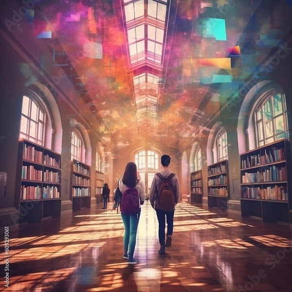 Fototapeta AI, Artificial Intelligence helping businesses, companies, students in modern society