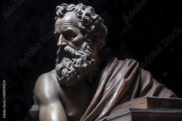 Obraz Heraclitus, ancient Greek pre-Socratic philosopher. Generative AI.
