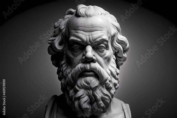 Obraz Socrates, Greek philosopher from Athens, founder of Western philosophy. Generative AI.