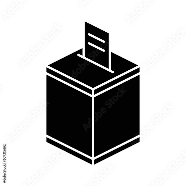 Fototapeta Solid Suggestion Box design vector icon design vector line icon svg