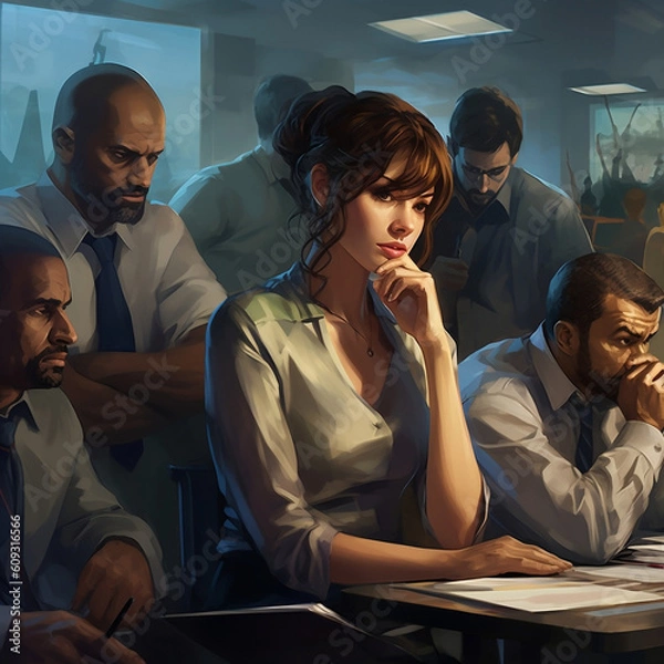 Obraz individuals in an work meeting