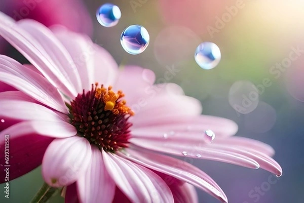 Fototapeta pink daisy flower