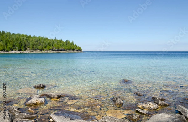 Obraz Green and blue water