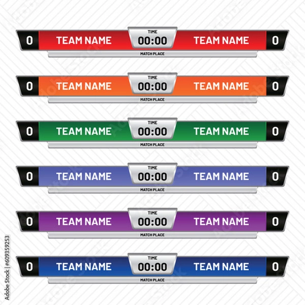 Obraz Scoreboard collection with simple element