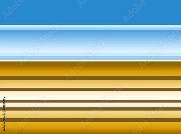 Fototapeta Yellow horizontal stripes on graduated blue background