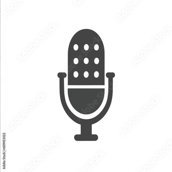 Fototapeta retro microphone icon