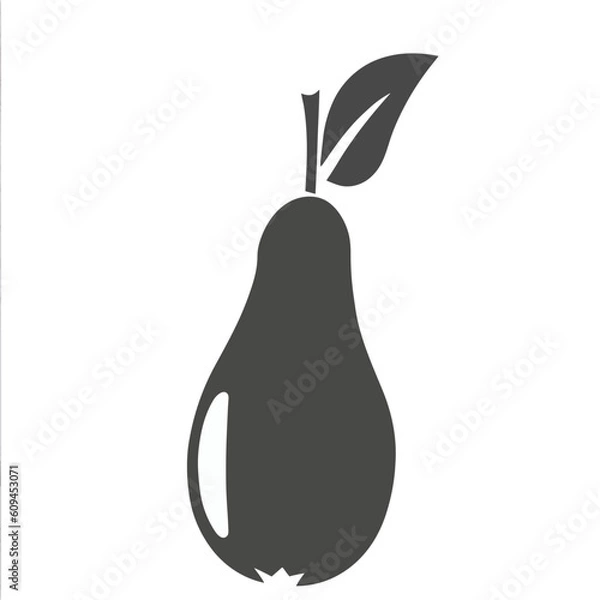 Fototapeta pear isolated on white background