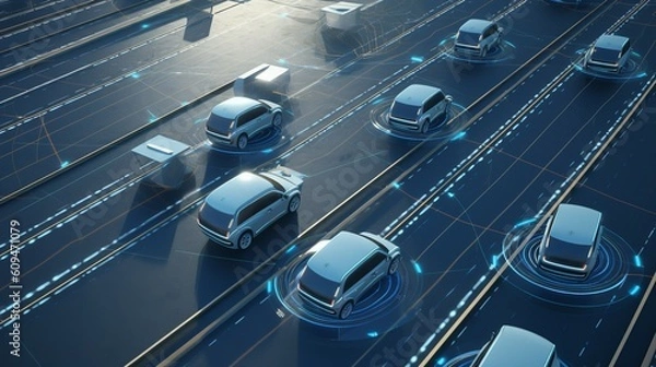 Fototapeta Envisioning a Future with Autonomous Vehicles