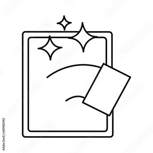 Obraz glass, cleaning, window, glass cleaning icon