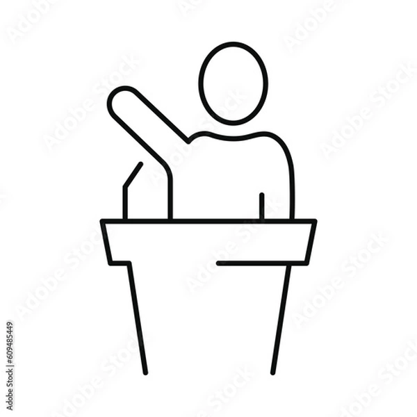 Obraz speaker, speech, man, leader, speaker icon