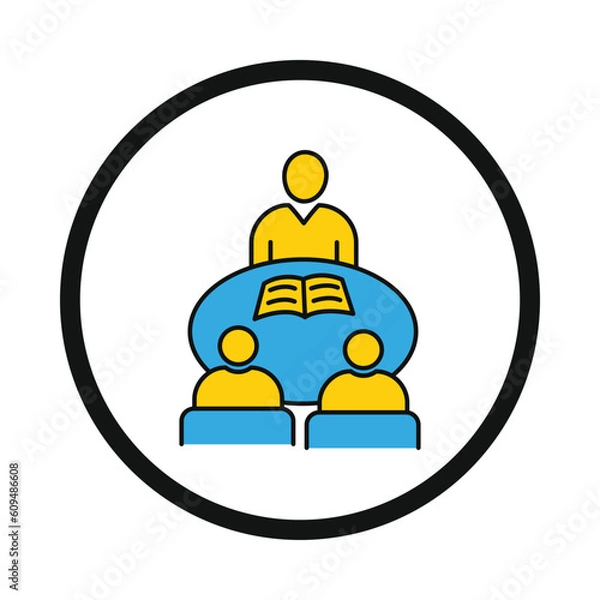 Obraz student, group study, reading, table, study, group study student icon