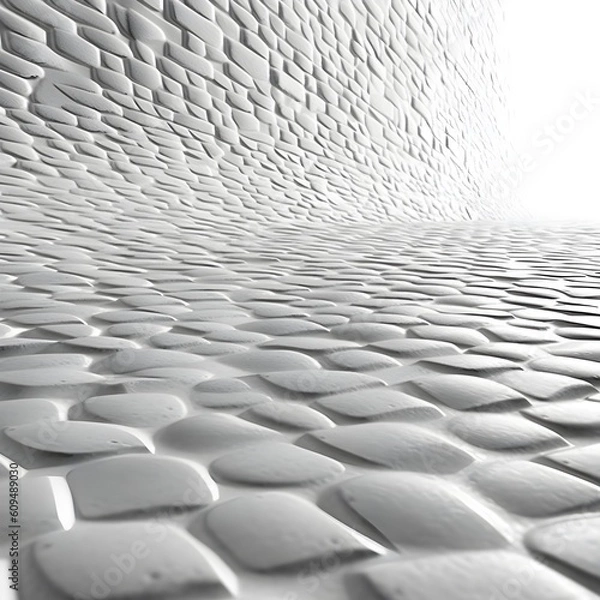 Obraz white stone brick background 