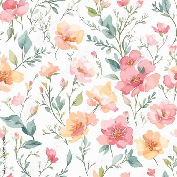 Obraz seamless pattern with flowers