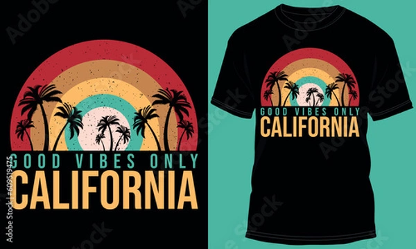 Obraz Good Vibes Only California
