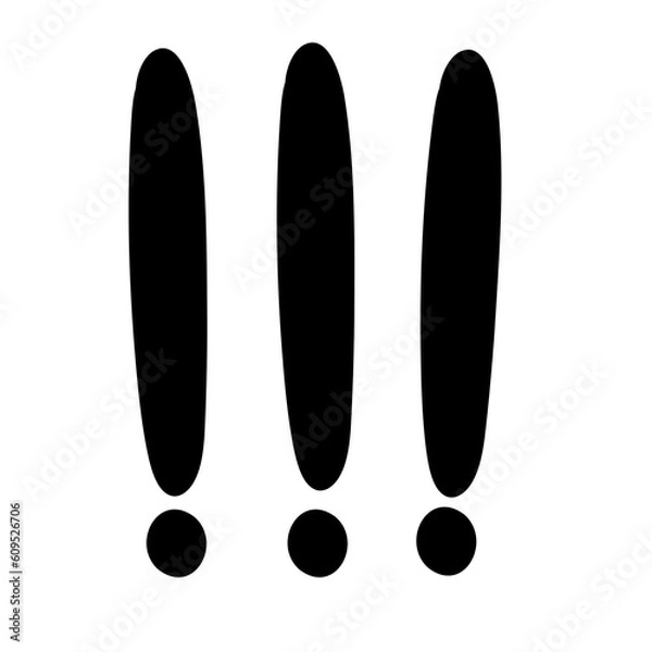 Obraz Black Exclamation marks