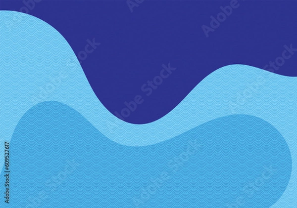 Fototapeta ocean wave pattern aquatic tourism theme wavy background for advertisement website template website template,cover landingpage label design vector eps.