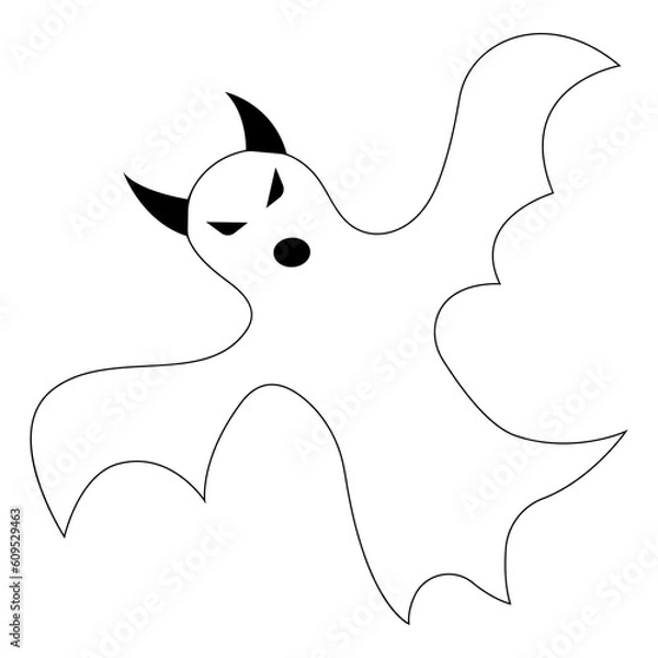 Obraz ghost icon vector illustration