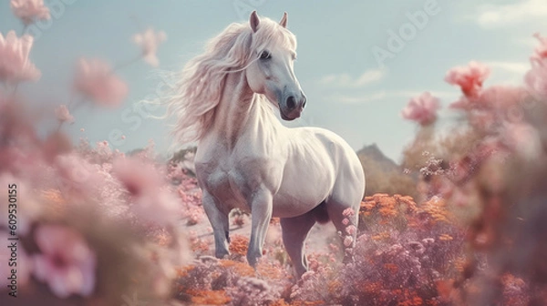 Fototapeta Mesmerizing magical creatures in a captivating image . Generative IA