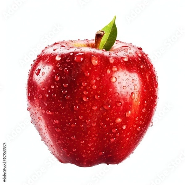 Obraz apple isolated on white background, generative AI