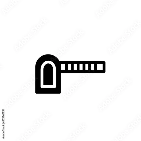 Fototapeta Portal Security Traffic Solid Icon
